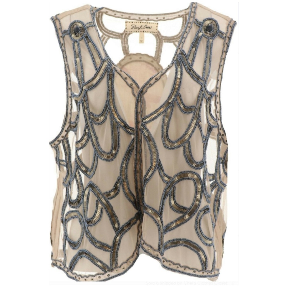 Sheryl Crow Beaded Hero Vests Nude